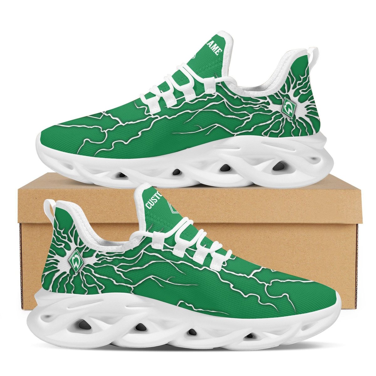 Sv Werder Bremen Custom Name Stylish Graffiti Personality Max Soul Shoes. Bundesliga For Men Women