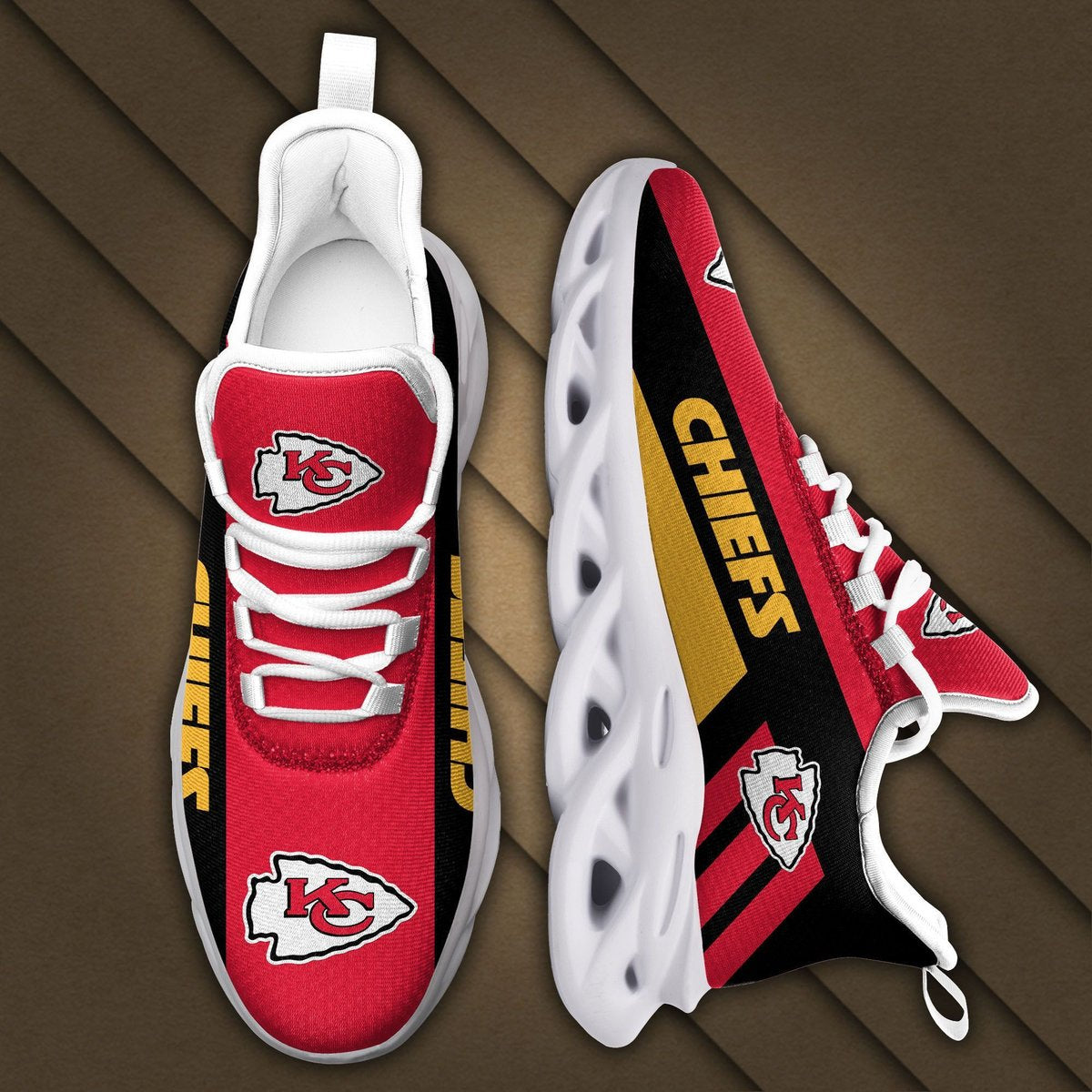 Kansas City Chiefs Max Soul Sneakers Running Sports Shoes For Men Women For Men Women