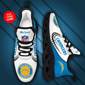 Los Angeles Chargers Custom Personalized Max Soul Sneakers Running Sports Shoes For Men Women For Men Women