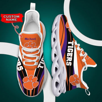 Lemson Tigers Max Soul Clunky Sneakers Shoes Luxury Ncaa Custom Name