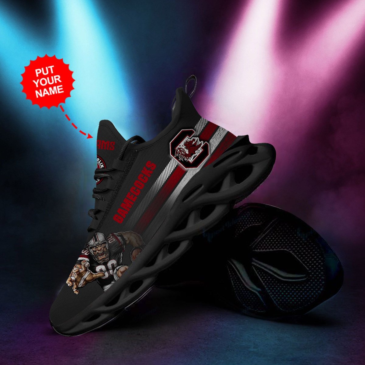 South Carolina Gamecocks Custom Personalized Max Soul Sneakers Running Sports Shoes For Men Women For Men Women