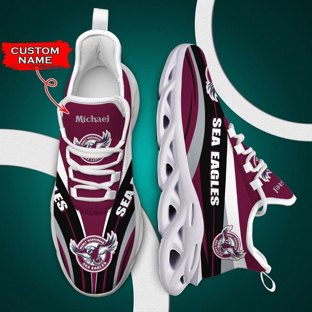 Anly Warringah Sea Eagles Max Soul Clunky Sneakers Shoes Luxury Nrl Custom Name