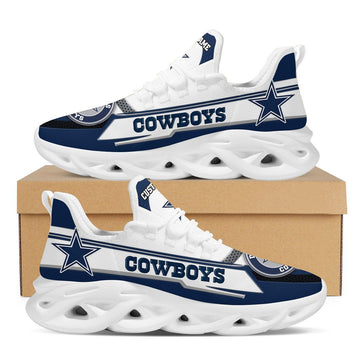 Dallas Cowboysfootball Team Symbol Geometric Pattern Custom Name Personalized 3d All Over Print Max Soul Sneakers For Men And Women For Men Women