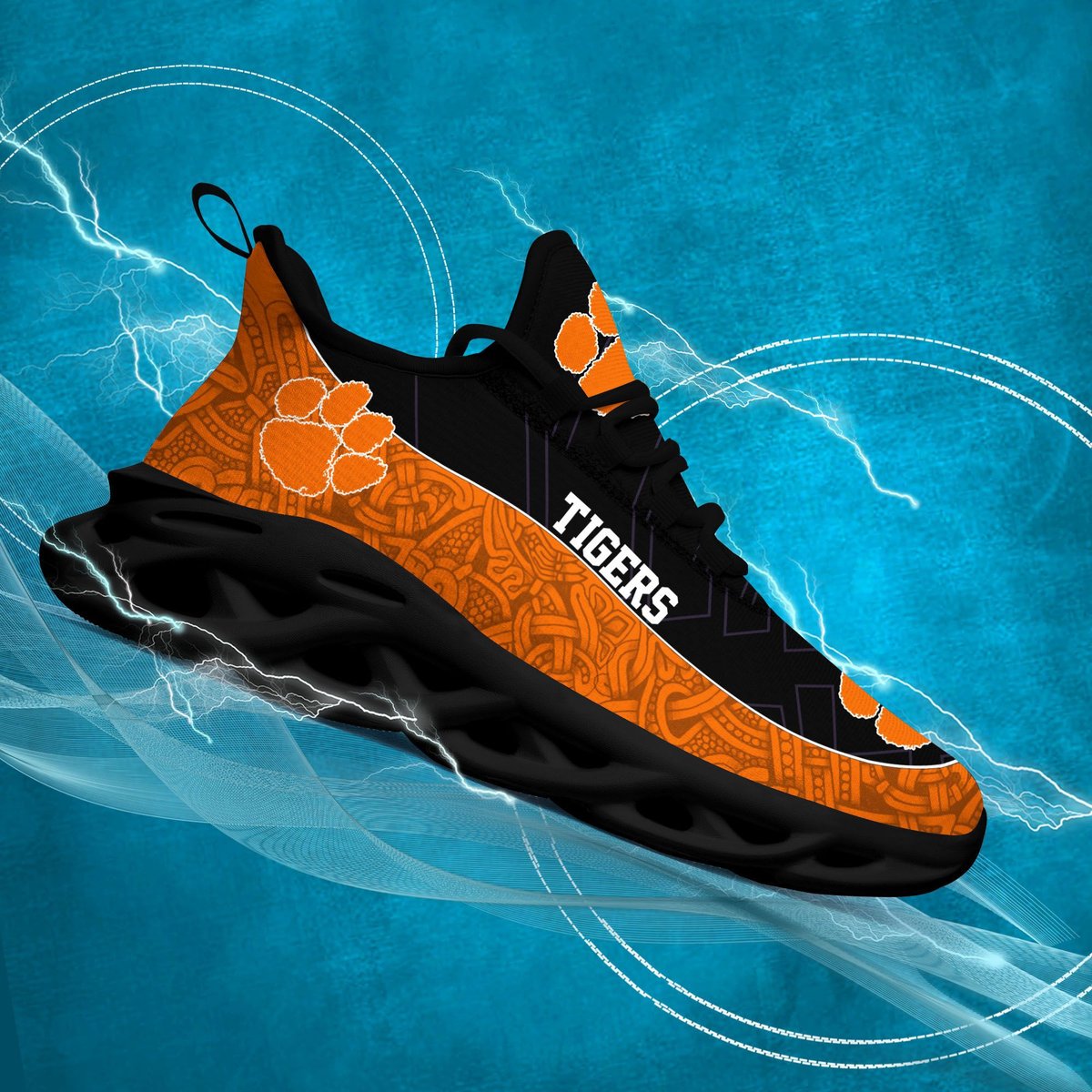 Lemson Tigers Ncaa1 Max Soul Sneakers New Trending Gift For Sport Lovers, Perfect Choice Camping Travel