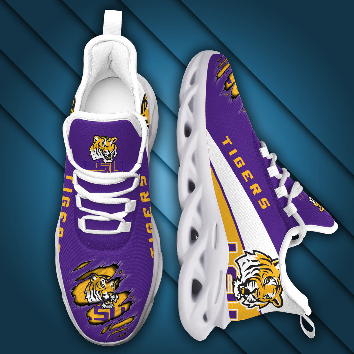 Caa Lsu Tigers Max Soul Sneaker Premium Shoes Gift For Sport Lovers