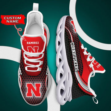Nebraska Cornhuskers Max Soul Shoes Luxury Custom Name 01 M3ttt0516 For Men Women