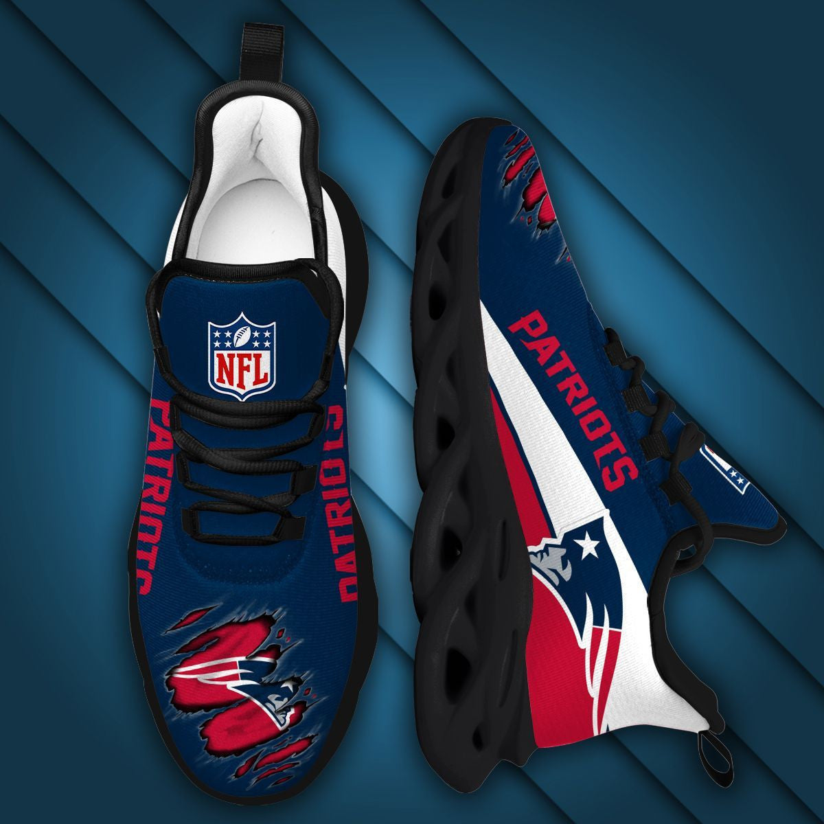 New England Patriots Max Soul Sneakers Running Sports Shoes For Men Women For Men Women
