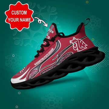 Washington State Cougars Personalized Max Soul Sneaker Dtms189055 For Men Women