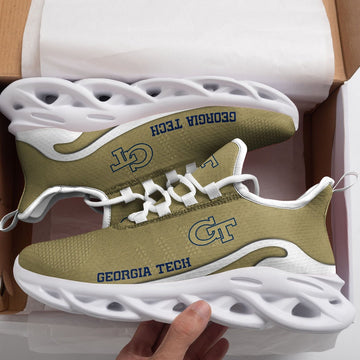 Georgia Tech Yellow Jackets New Trending D Printed Max Soul Clunky Sneaker Shoes For Men Women