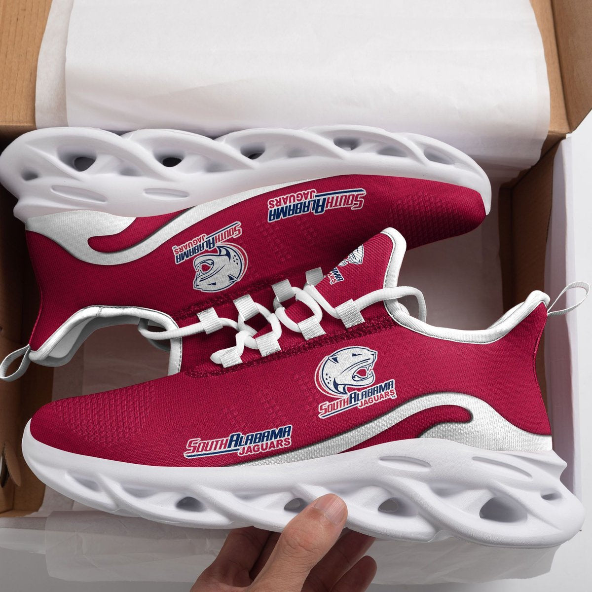 Caa South Alabama Jaguars New Trending Max Soul Clunky Sneaker Premium Shoes Gift For Sport Lovers