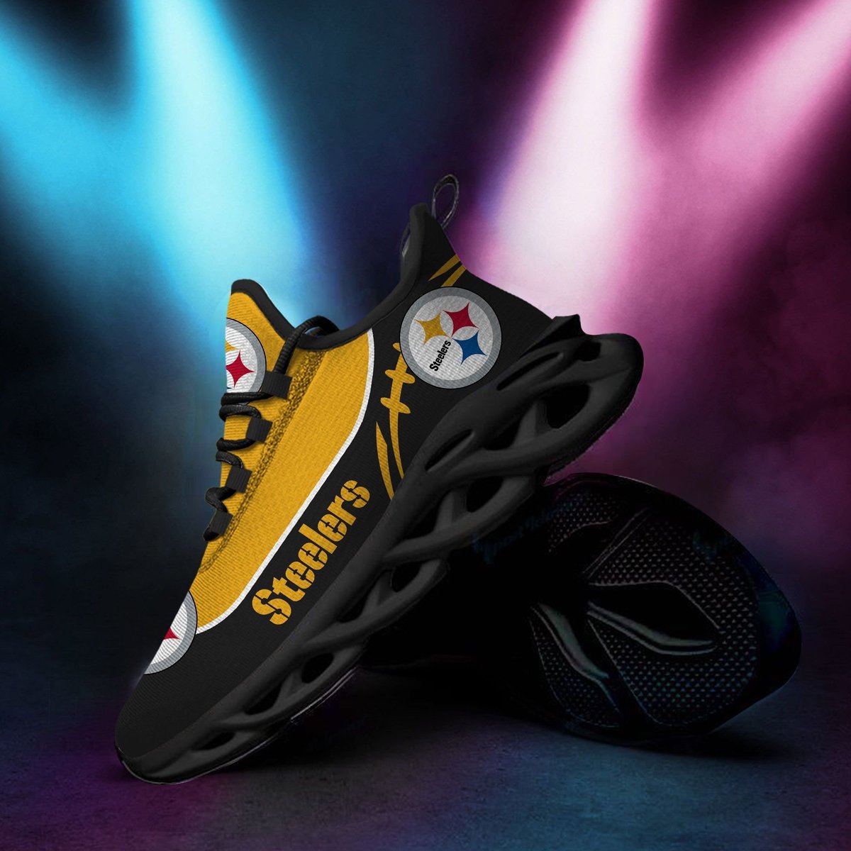 Pittsburgh Steelers Custom Personalized Max Soul Sneakers Running Sports Shoes For Men Women For Men Women