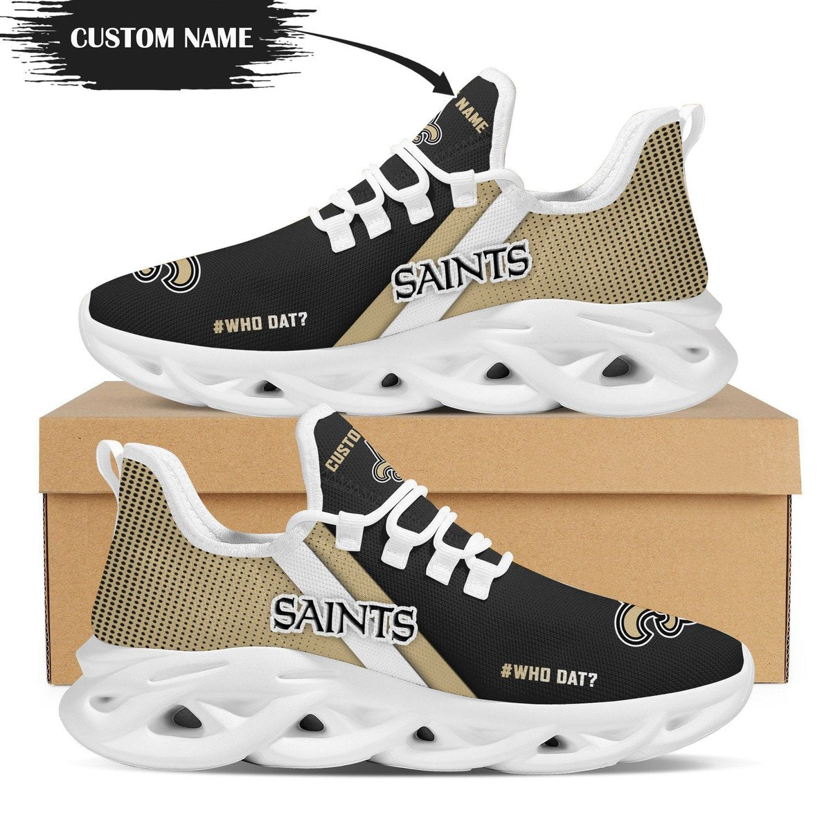New Orleans Saints Custom Personalized Max Soul Sneakers Running Sports Shoes For Men Women For Men Women