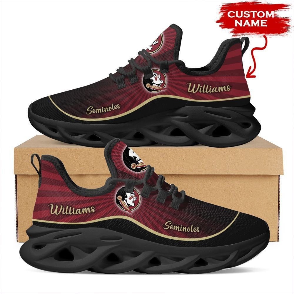 Florida State Seminoles Custom Name Personalized Max Soul Sneakers Running Sports Shoes For Men Women For Men Women