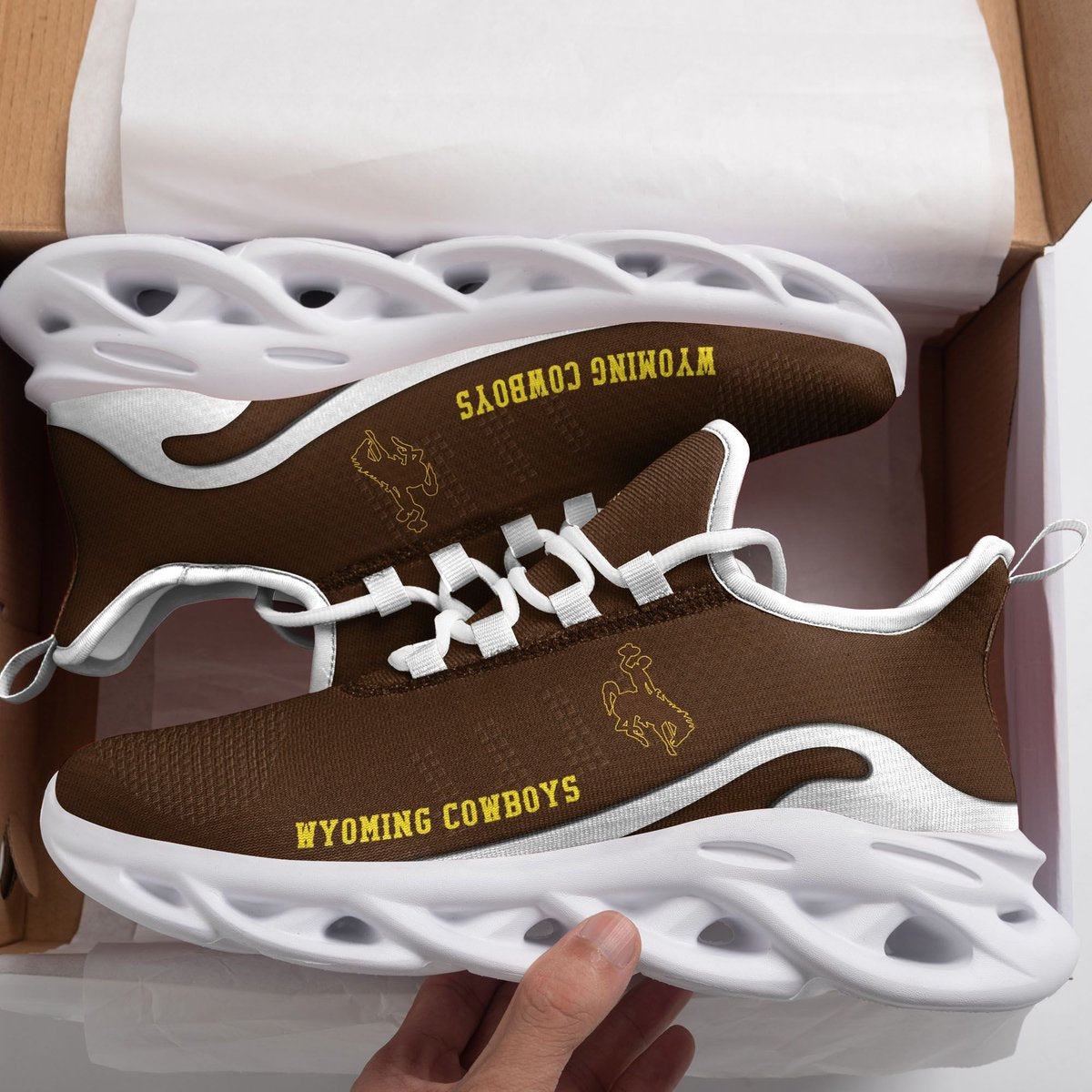 Wyoming Cowboys New Trending D Printed Max Soul Clunky Sneaker Shoes For Men Women