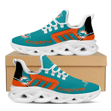 Miami Dolphins Sporty Design Trending Max Soul Clunky Sneakers Shoes For Mens Womensamerican Football Fans For Men Women