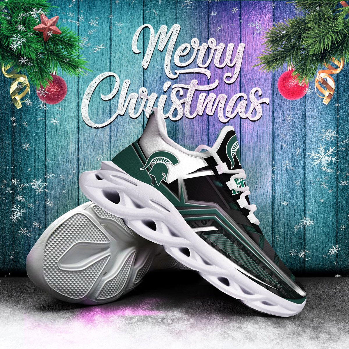 Ichigan State Spartans Ncaa1-max Soul Sneakers Christmas Tu26794 Perfect Choice Sport Beautiful Printing