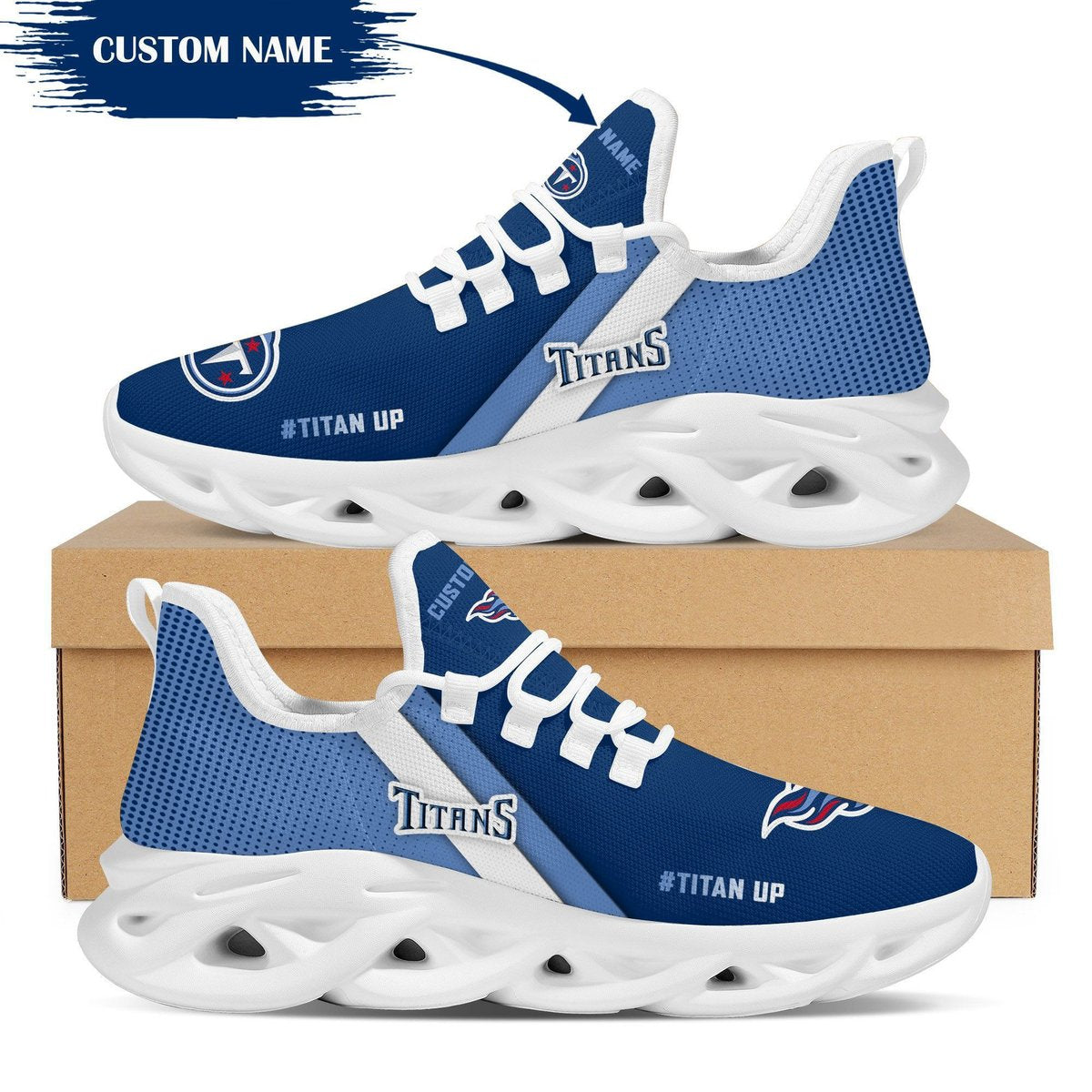 Tennessee Titans Custom Personalized Max Soul Sneakers Running Sports Shoes For Men Women For Men Women