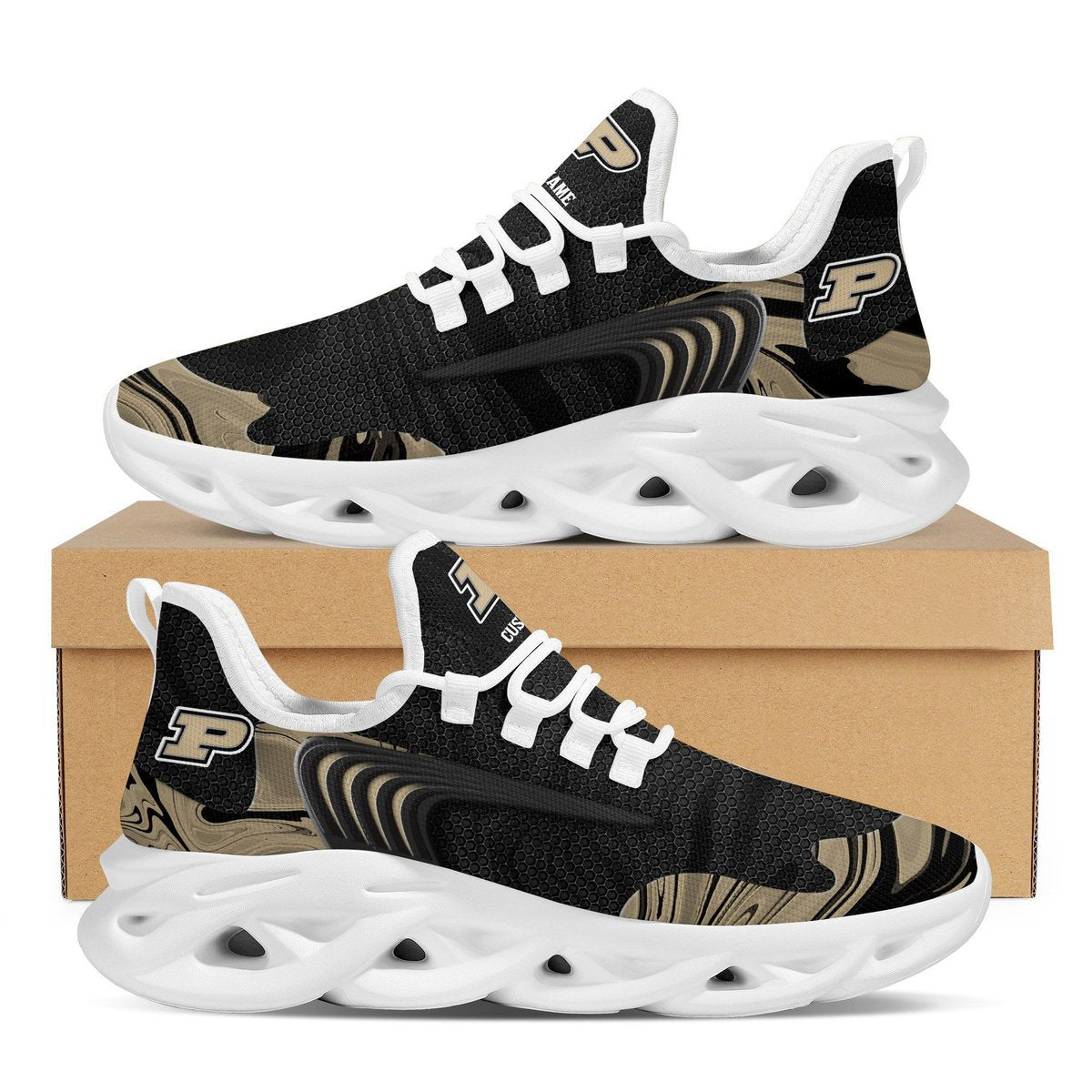 Purdue Boilermakers Team Custom Personalized With Name Max Soul Sneakers Running Sports Shoes For Men Women Adults Football For Men Women
