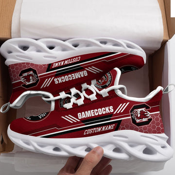South Carolina Gamecocks Custom Personalized Max Soul Sneakers Running Sports Shoes For Men Women Football Fan Football Fan University Of South