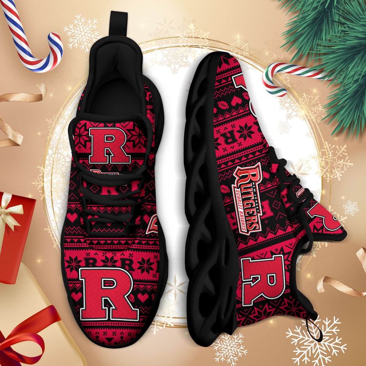 Utgers Scarlet Knights Ncaa3-max Soul Sneakers Christmas Td26841 Perfect Choice Sport Beautiful Printing