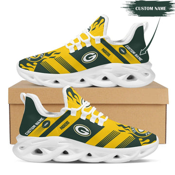 Green Bay Packers Custom Personalized Max Soul Sneakers Running Sports Shoes For Men Women For Men Women