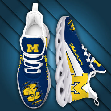 Caa Michigan Wolverines Max Soul Sneaker Premium Shoes Gift For Sport Lovers
