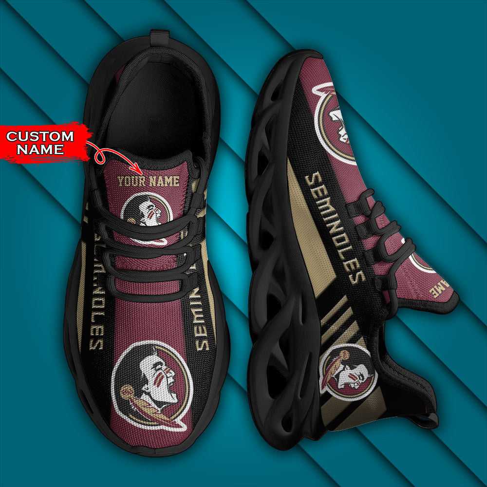 Ncaa Florida State Seminoles Max Soul Sneaker Personalized Custom Name Gift For Sport Lovers For Men Women