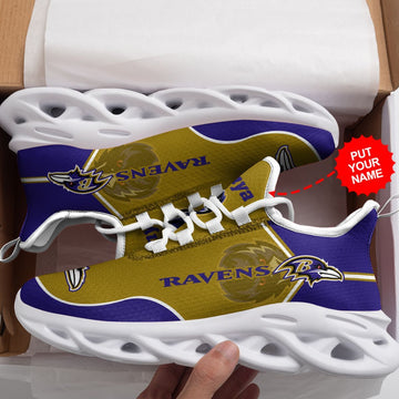 Baltimore Ravens Custom Personalized Max Soul Sneakers Running Sports Shoes For Men Women For Men Women