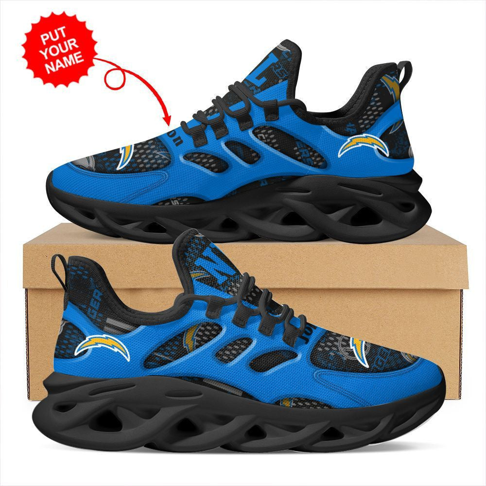 Los Angeles Chargers Custom Name Personalized Max Soul Sneakers Running Sports Shoes For Men Women For Men Women