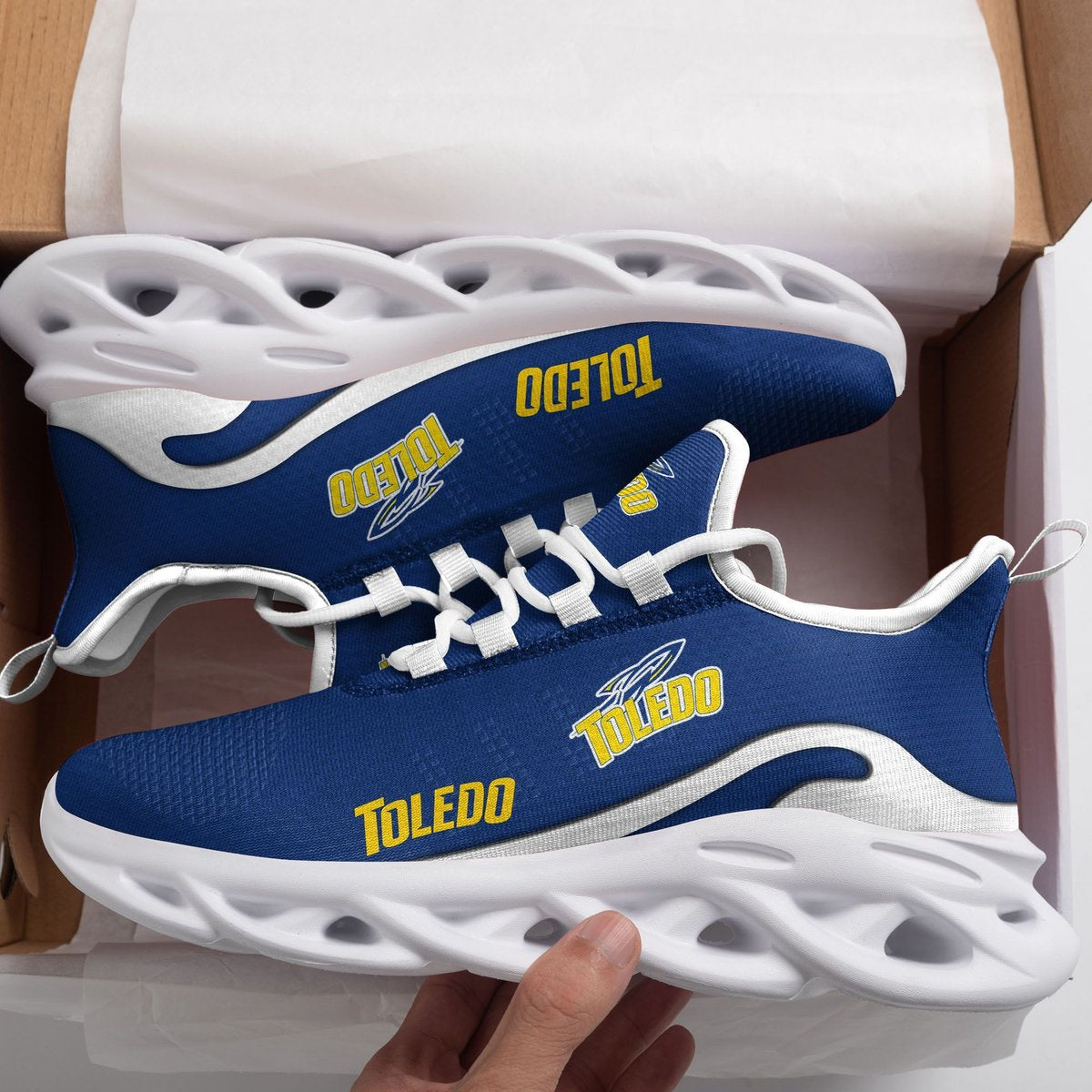 Toledo Rockets New Trending D Printed Max Soul Clunky Sneaker Shoes For Men Women