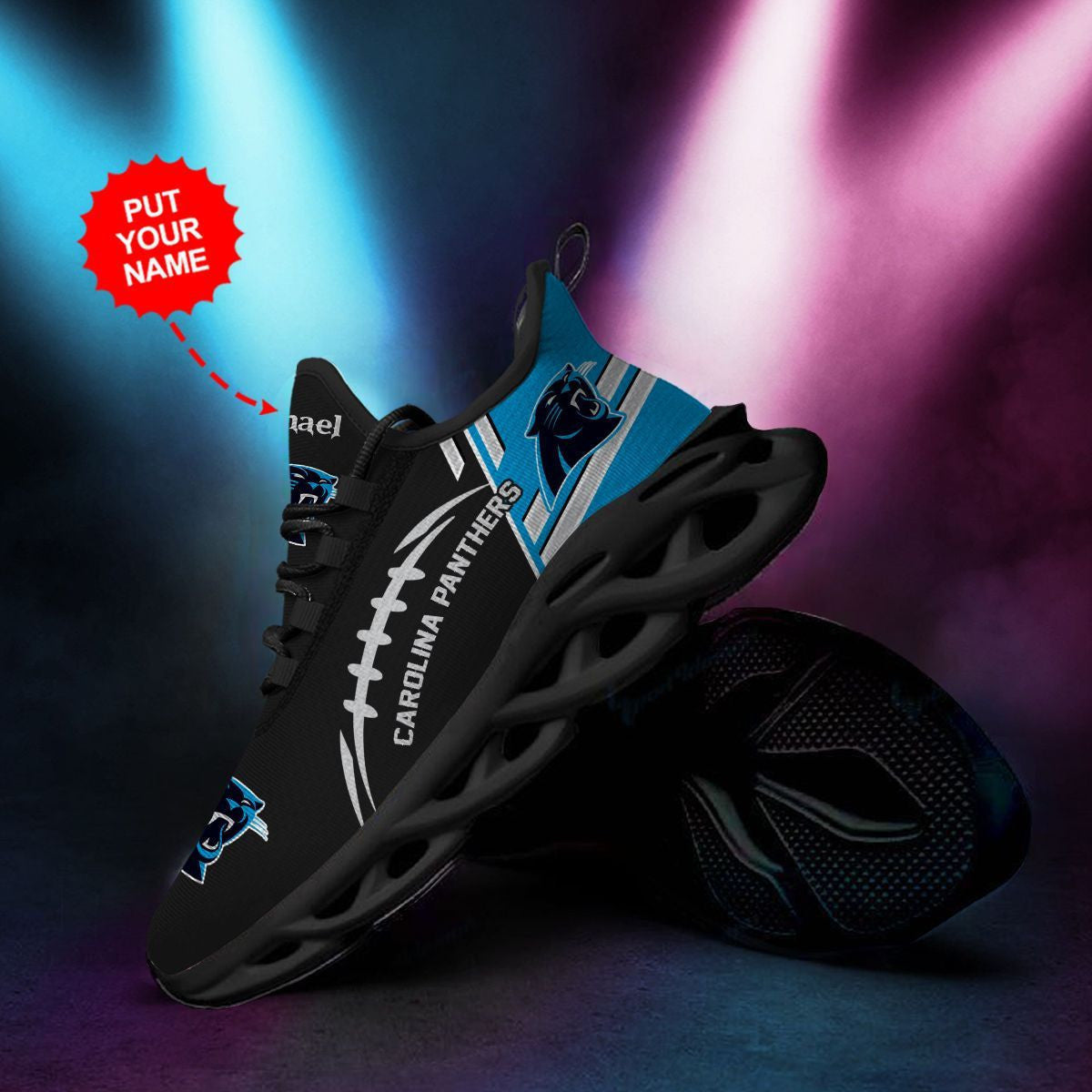 Carolina Panthers Custom Personalized Max Soul Sneakers Running Sports Shoes For Men Women For Men Women