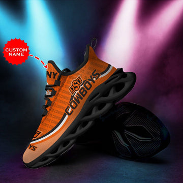 Oklahoma State Cowboys Custom Personalized Max Soul Sneakers Running Sports Shoes For Men Women For Men Women