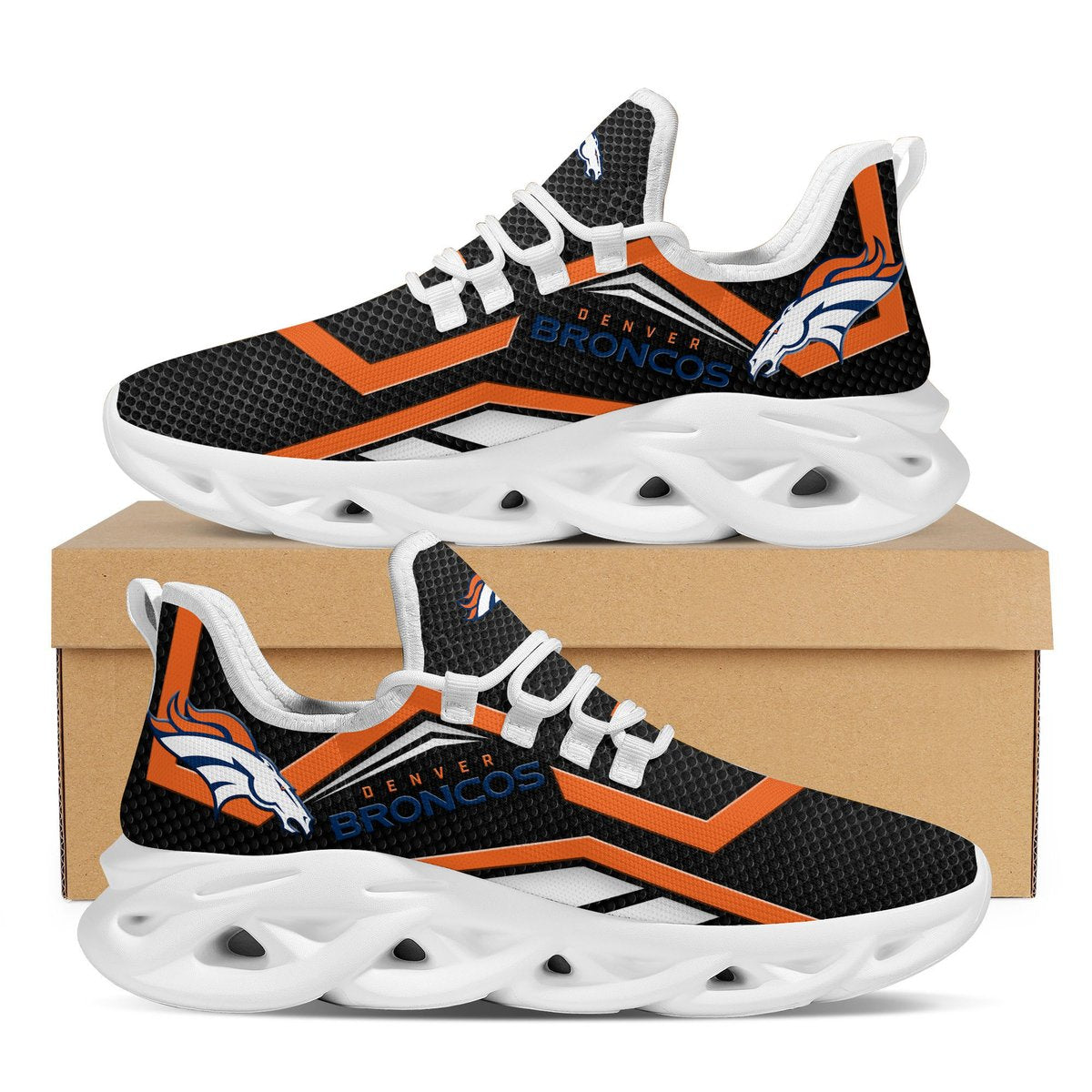 Denver Broncos Trending Max Soul Clunky Sneakers Shoes For Mens Womensamerican Football Fans For Men Women