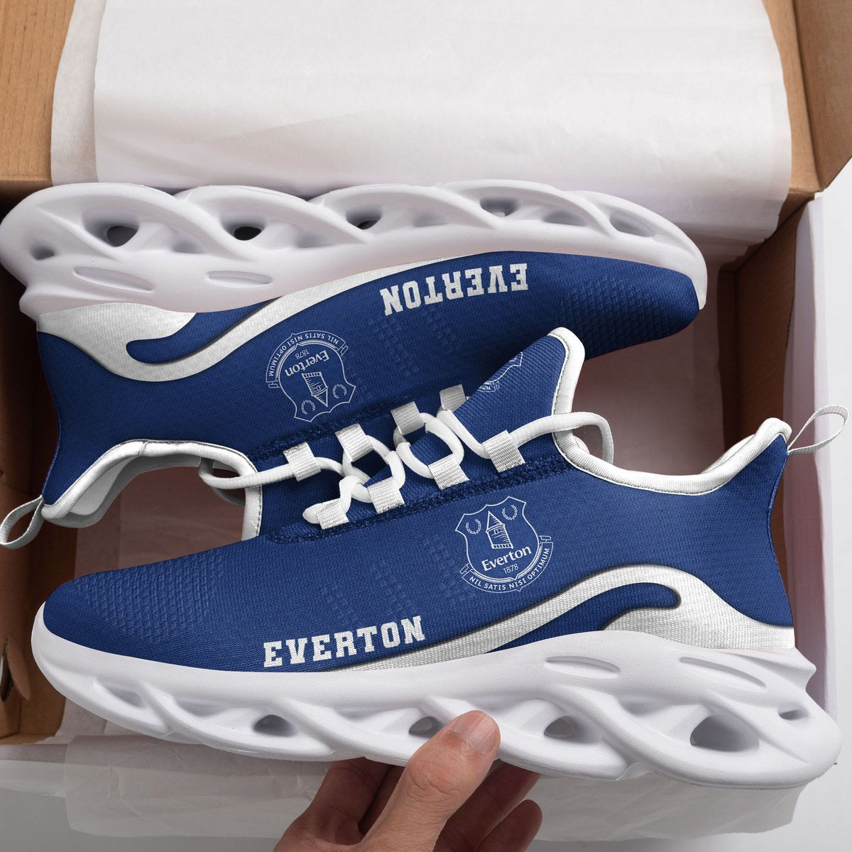 Epl Everton New Trending D Printed Max Soul Clunky Sneaker Shoes For Men Women