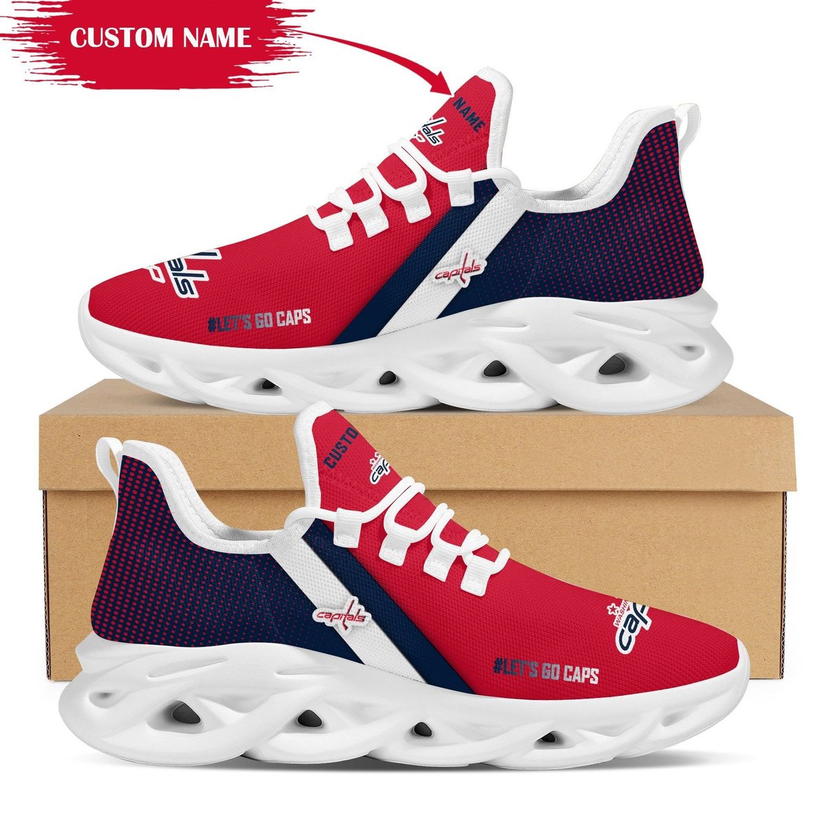 Washington Capitals Custom Personalized Max Soul Sneakers Running Sports Shoes For Men Women For Men Women