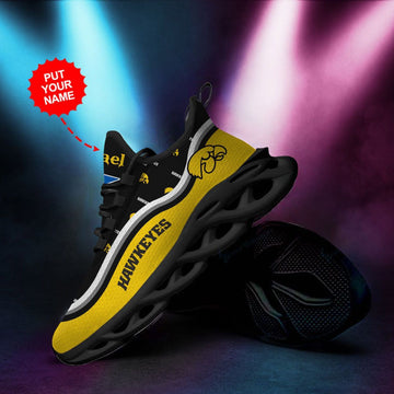Iowa Hawkeyes Custom Personalized Max Soul Sneakers Running Sports Shoes For Men Women For Men Women