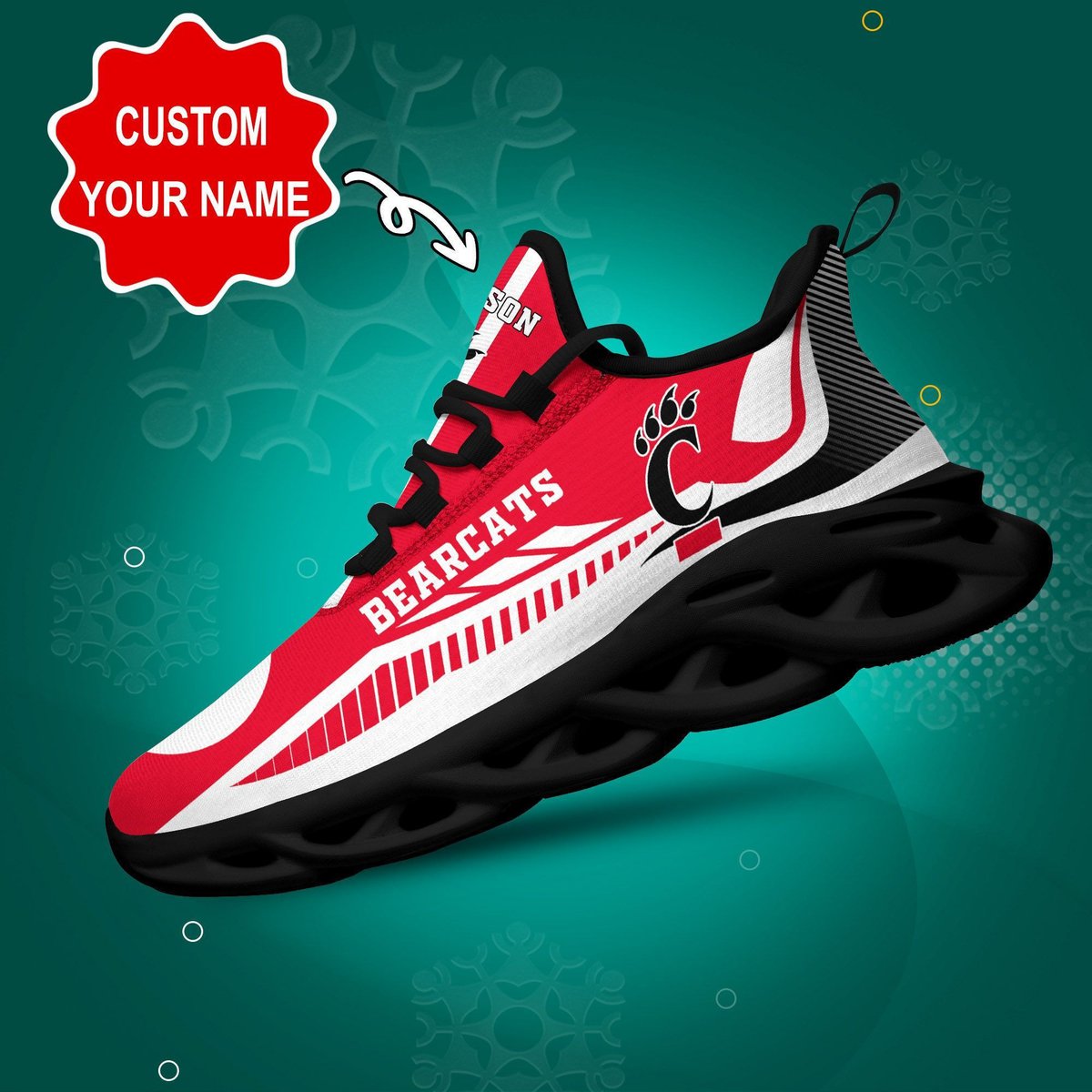 Cincinnati Bearcats Personalized Max Soul Sneaker Dtms159064 For Men Women
