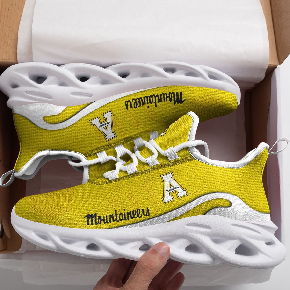 Caa Appalachian State Mountaineers New Trending Max Soul Clunky Sneaker Premium Shoes Gift For Sport Lovers