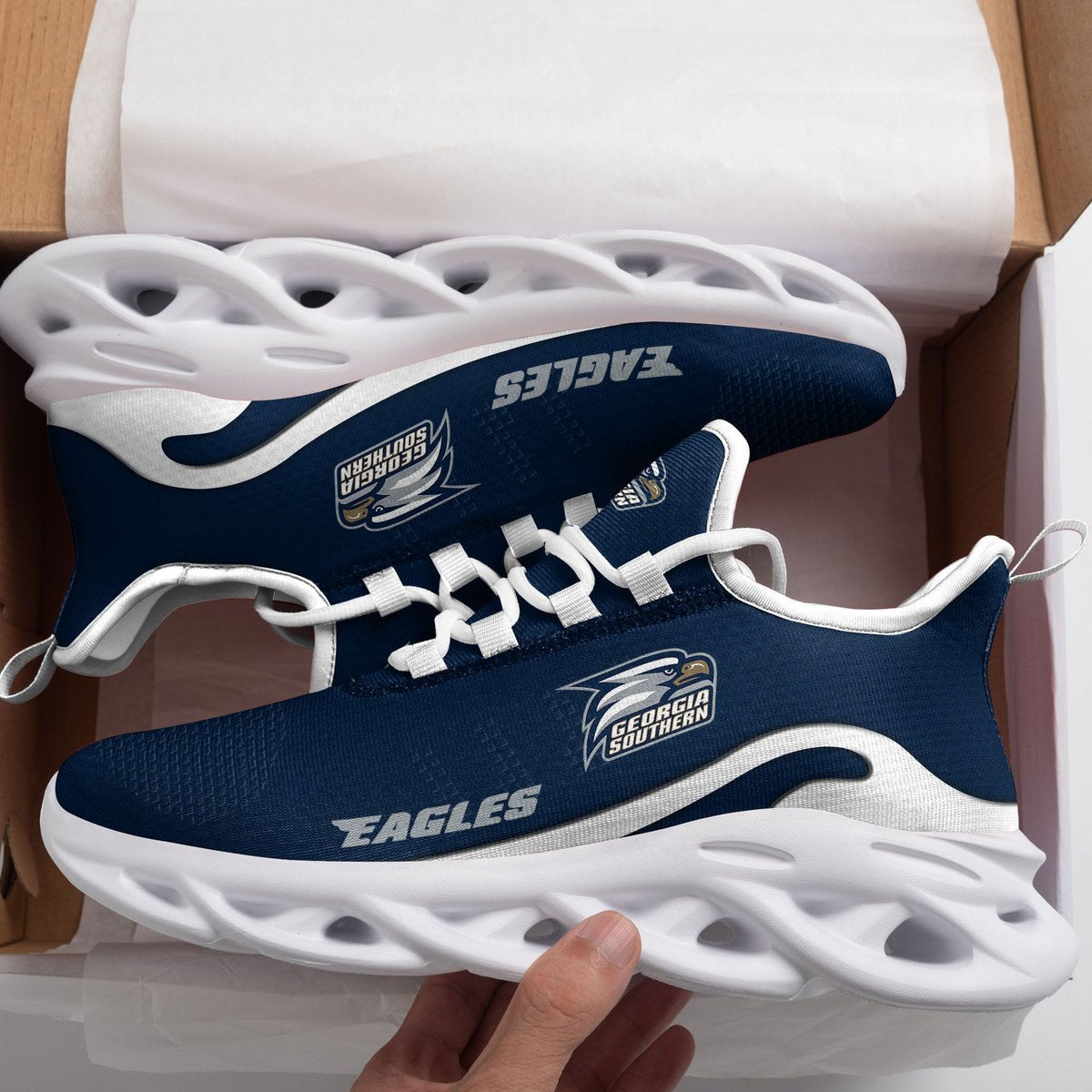 Georgia Southern Eagles New Trending D Printed Max Soul Clunky Sneaker Shoes For Men Women