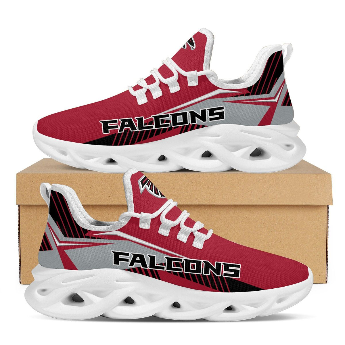 Atlanta Falcons Max Soul Shoes American Football Running Sports Sneakers Shoes For Men Women Full Size For Men Women