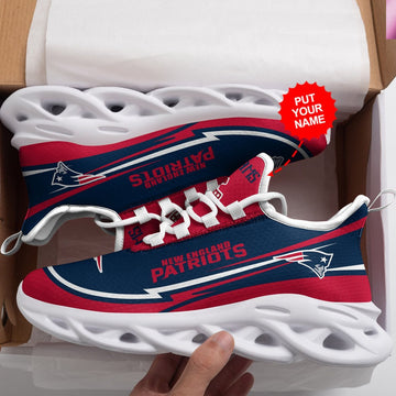 New England Patriots Custom Personalized Max Soul Sneakers Running Sports Shoes For Men Women For Men Women