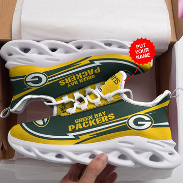 Green Bay Packers Custom Personalized Max Soul Sneakers Running Sports Shoes For Men Women For Men Women