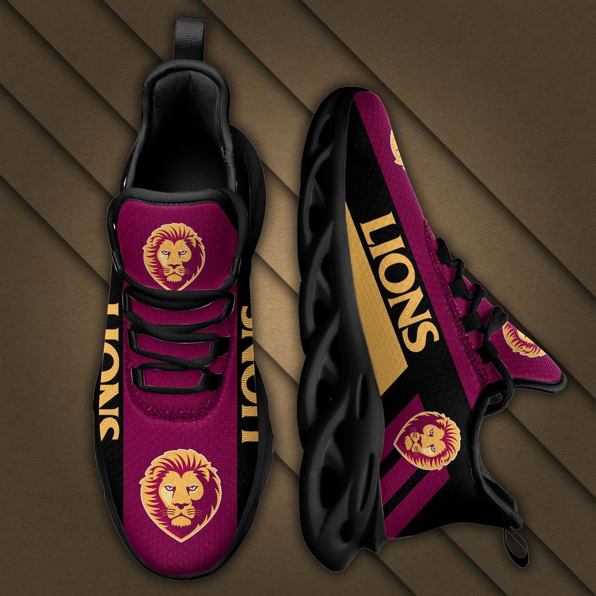 Afl Brisbane Lions Max Soul Sneakers Running Sports Shoes For Men Women For Men Women