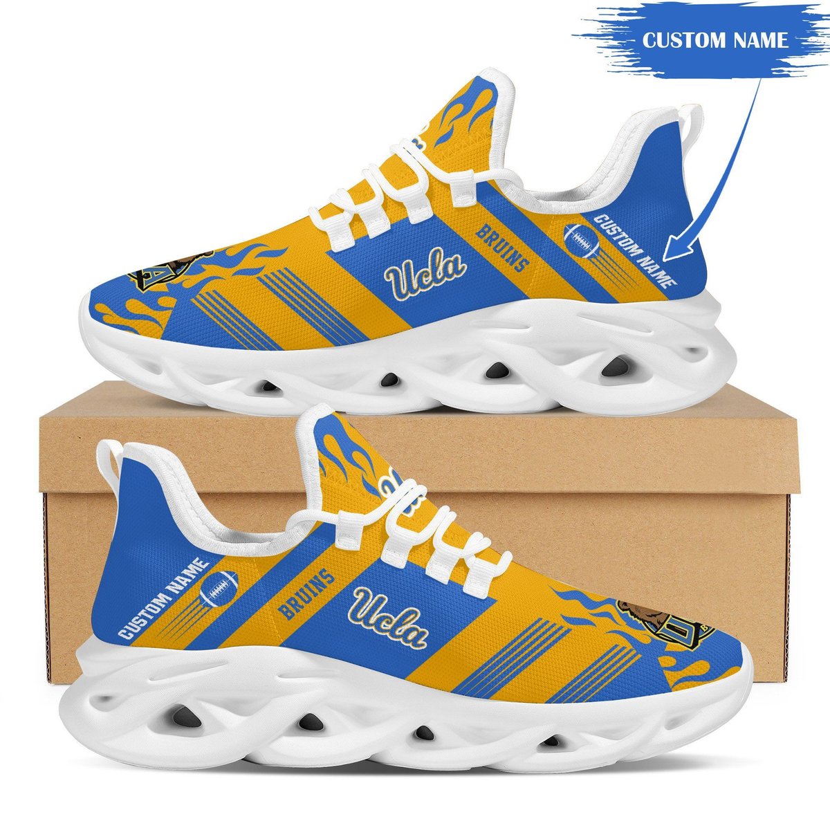 Ucla Bruins Custom Personalized Max Soul Sneakers Running Sports Shoes For Men Women For Men Women