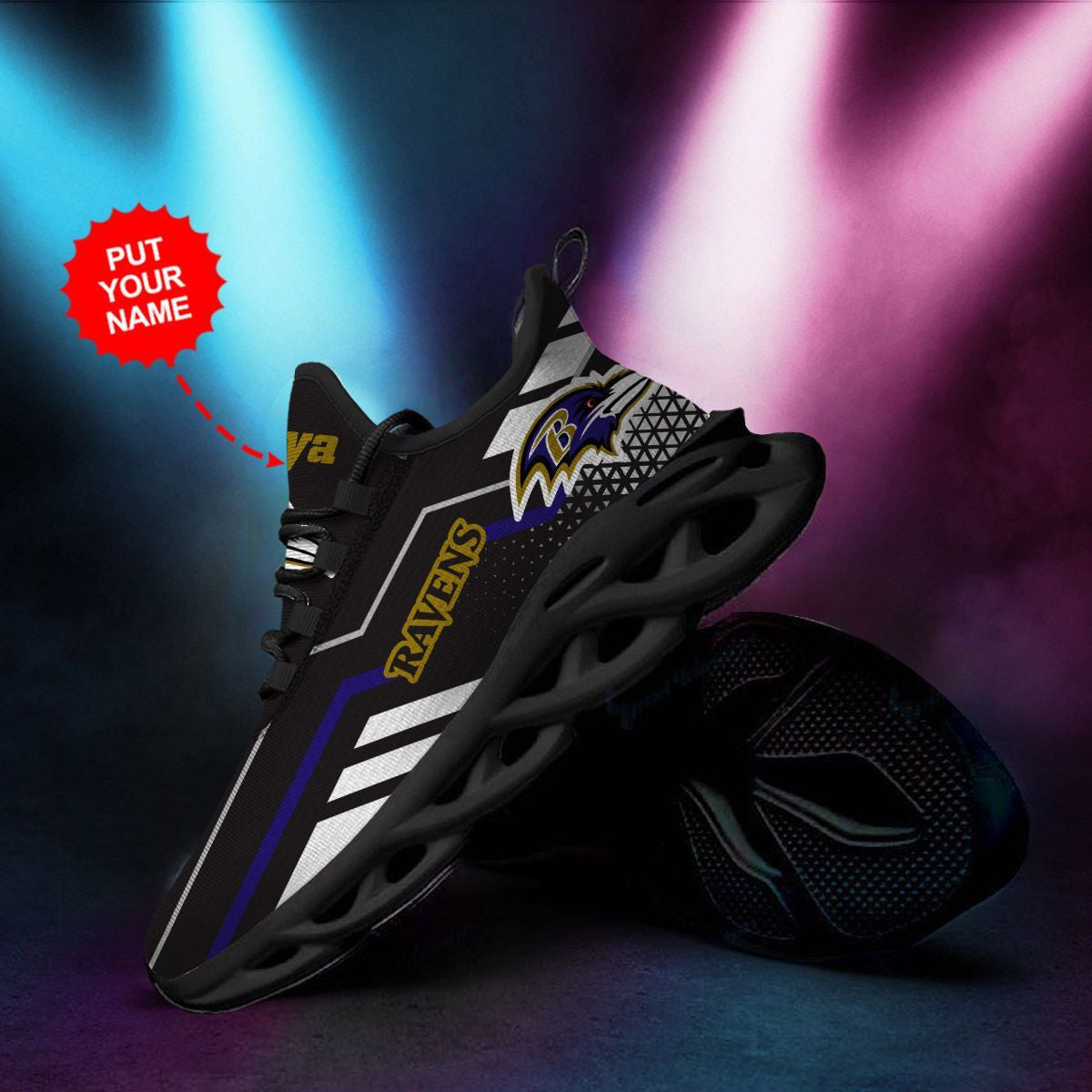 Baltimore Ravens Custom Personalized Max Soul Sneakers Running Sports Shoes For Men Women For Men Women