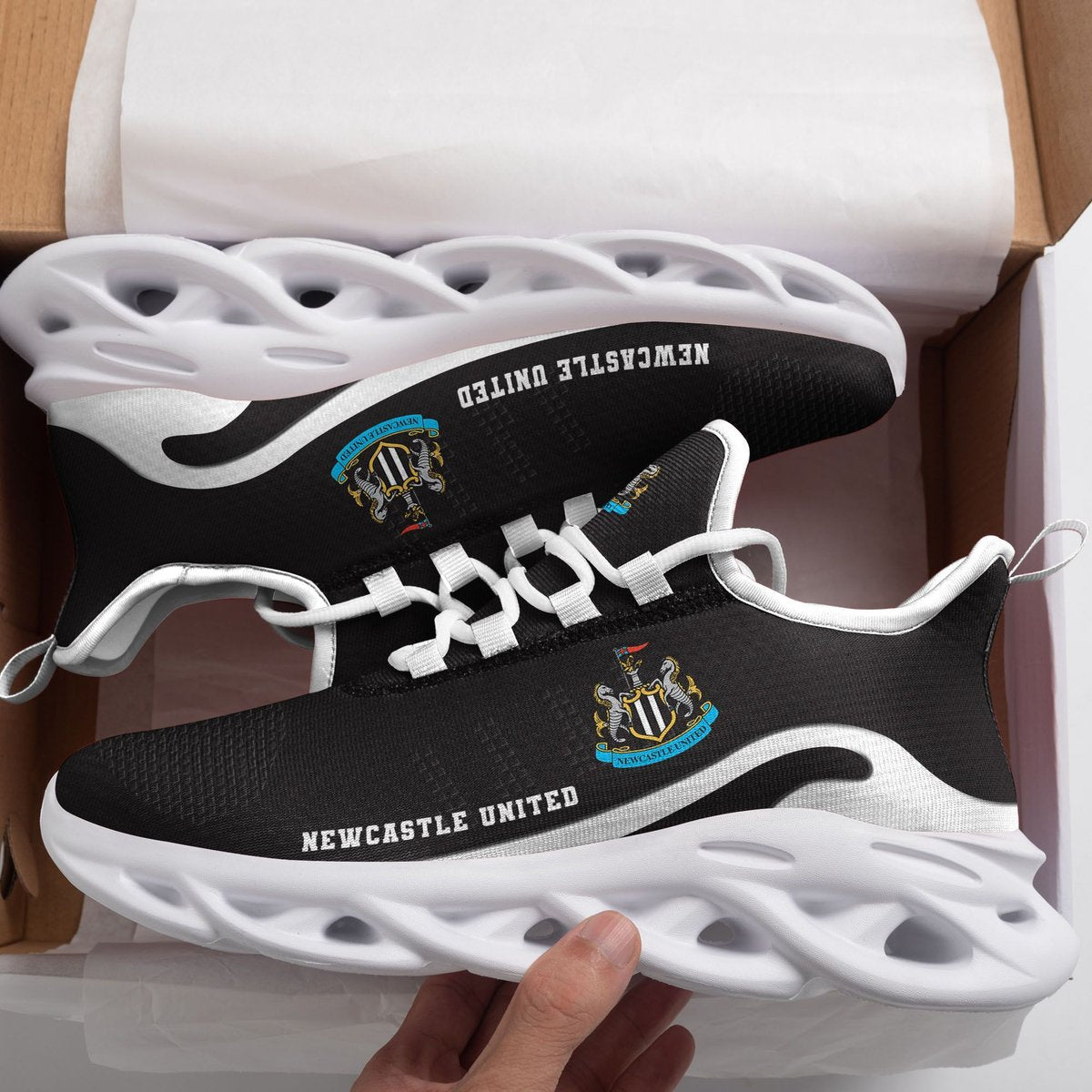 Epl Newcastle United New Trending D Printed Max Soul Clunky Sneaker Shoes For Men Women
