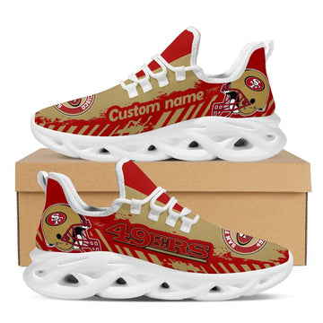 San Francisco 49ers American Football Team Helmet Custom Name Personalized Men And Women Max Soul Sneakers Shoes For Fans For Men Women