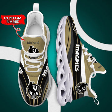 Collingwood Magpies Max Soul Shoes Luxury Afl Custom Name 02 M3ttt0656 For Men Women