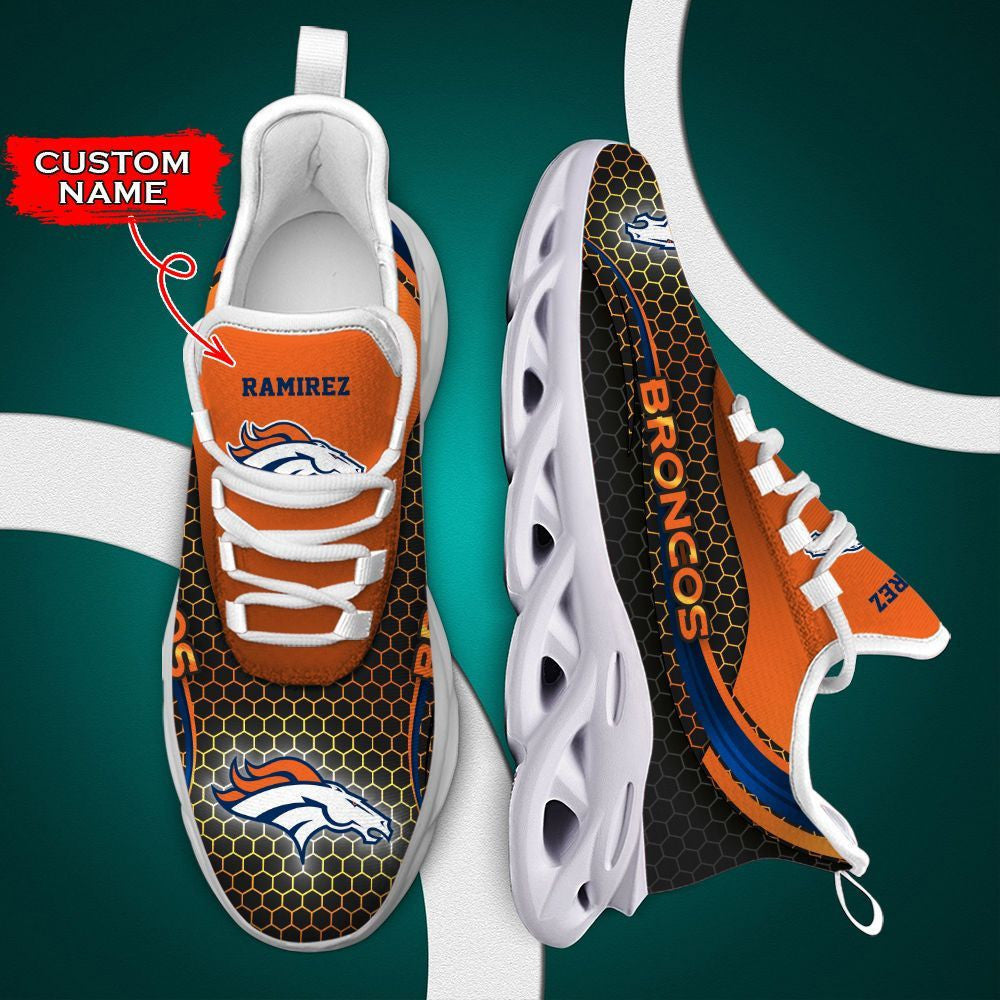 Denver Broncos Max Soul Shoes Luxury Custom Name 01 M3rtt0194 For Men Women