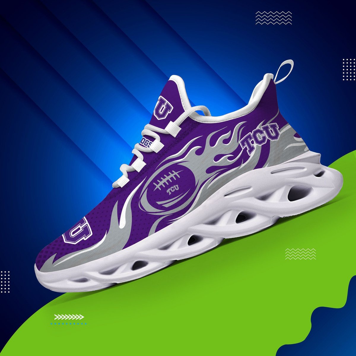 Tcu Horned Frogs Max Soul Sneaker Dtms169036 For Men Women